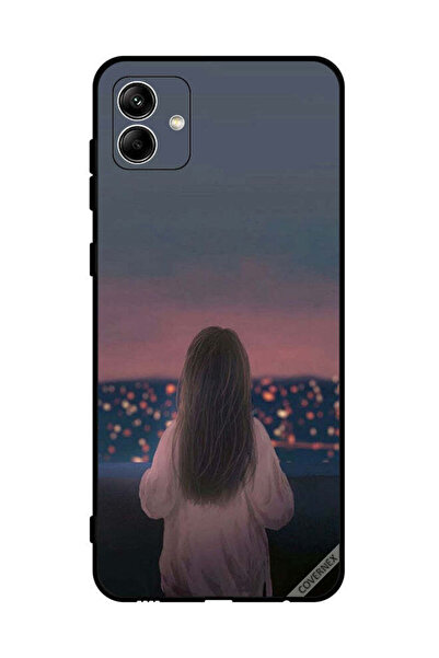Covernex غطاء حماية لهاتف سامسونج جالاكسي A04 4G بنقشة فتاة واقفة