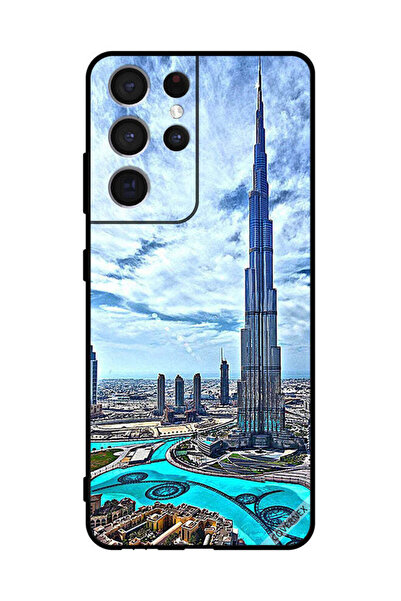 Covernex غطاء حماية لهاتف سامسونج S21 ألترا 5G برج خليفة، غيوم تلامس السحاب