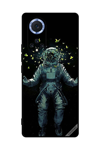 Covernex غطاء حماية لهاتف Honor 50 Pro - رائد فضاء وفراشات
