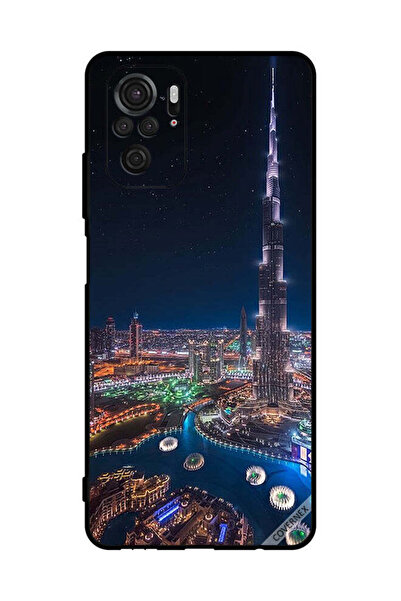 Covernex غطاء حماية لهاتف شاومي ريدمي نوت 10 إس 4 جي - منظر ليلي لوسط المدينة