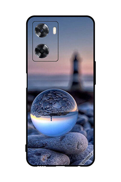 Covernex غطاء حماية لهاتف Oppo A77s، تصوير رائع للطبيعة في زجاج دائري