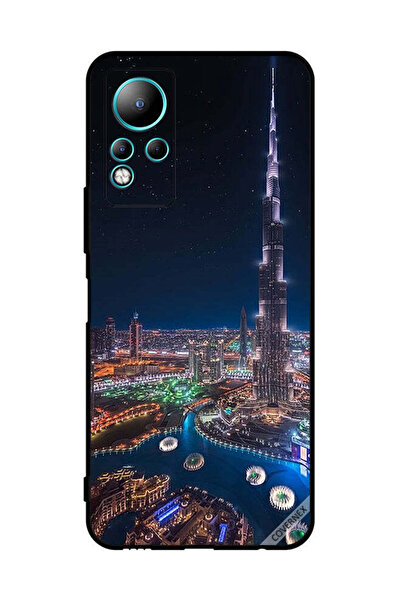 Covernex غطاء حماية لهاتف Infinix Note 11 منظر ليلي لوسط المدينة