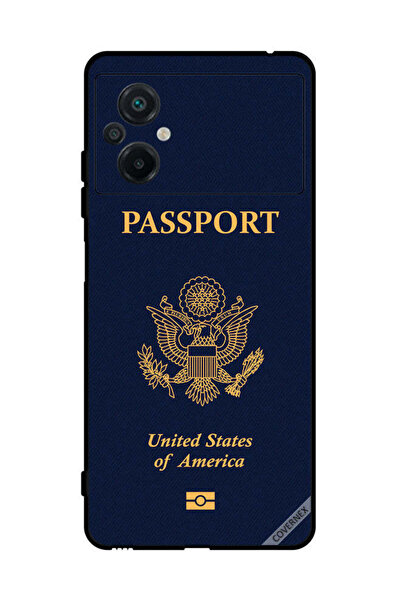 Covernex Protective Case Cover For Xiaomi Poco M5 4G Usa Passport Pattern