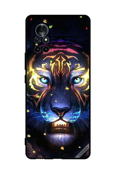 Covernex غطاء حماية لهاتف هواوي نوفا 8 - مشبك فني على شكل أسد