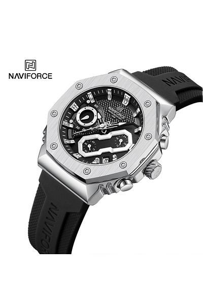 Naviforce Men's Luxury Sport Watch – Analog Quartz Multifunctional Chronograph Waterproof