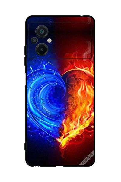 Covernex Protective Case Cover For Xiaomi Poco M5 4G Fire And Water Heart Wal...