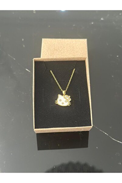 staınless steel Minimal Hello Kitty Çelik Kolye