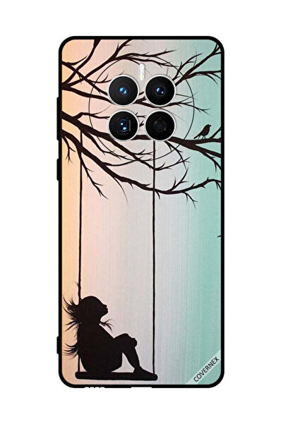 Covernex غطاء حماية لهاتف هواوي ميت 50 إي، رسمة فتاة صغيرة حزينة