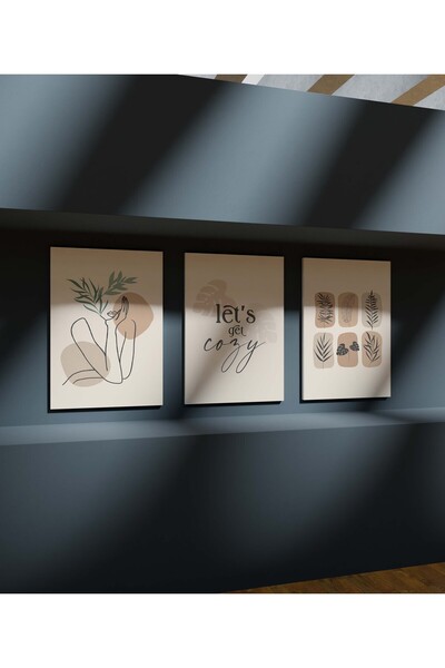 wudie Mese de bucătărie de înaltă calitate cu aspect cadru, set de 3