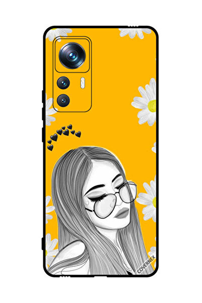 Covernex غطاء حماية لهاتف Xiaomi 12T Pro نظارات فتاة فنية
