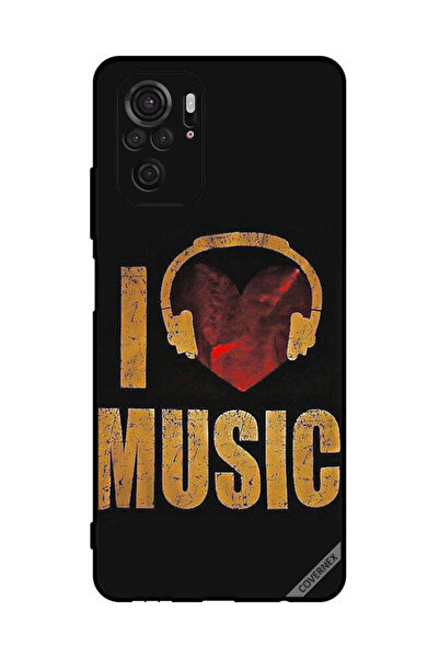 Covernex غطاء حماية لهاتف شاومي ريدمي نوت 10 4g، تصميم عتيق، أحب الموسيقى