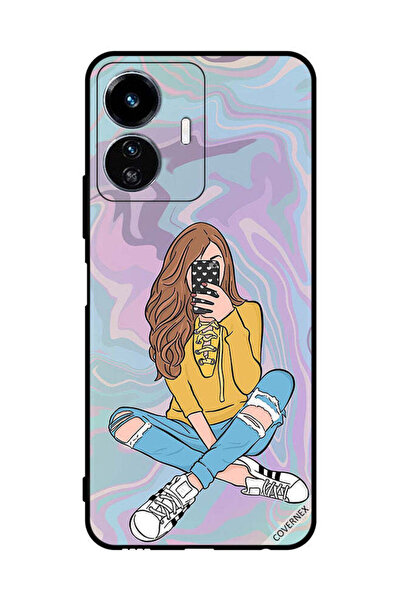 Covernex Protective Case Cover For vivo Y77e Girl Taking Photo
