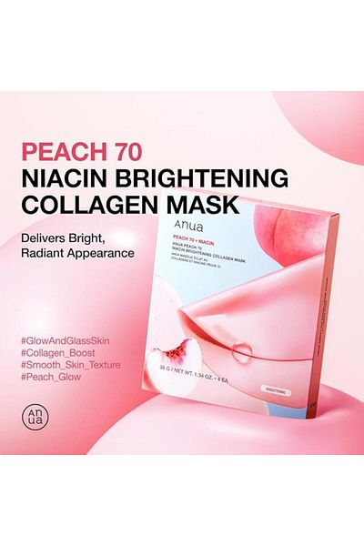 ANUA Peach 70 Niacin Brightening Collagen Mask
