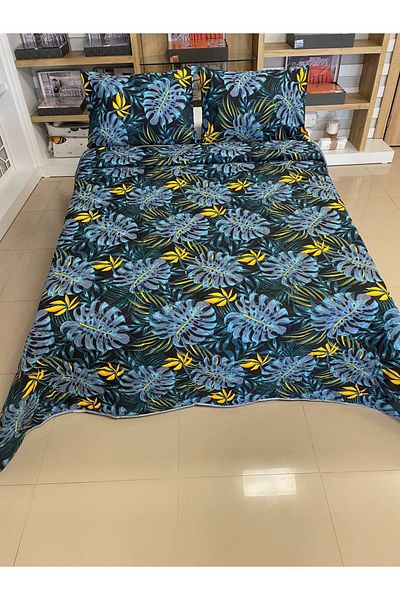 Sudemhome Modern Style Double King Size Pique Bedspread Set 230X250Cm 2Pcs Pillowcases 50X70Cm