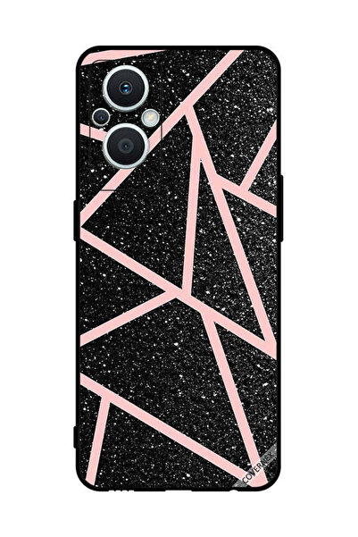 Covernex غطاء حماية لهاتف Oppo Reno 7 Lite بنمط جليتر ومسارات