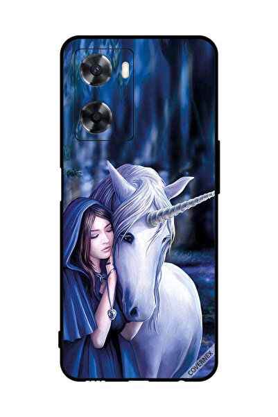 Covernex غطاء حماية لهاتف Oppo A57s - فتاة تحب وحيد القرن