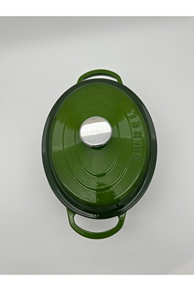 Sürel OVAL TENCERE DAGRADE KOYU YEŞİL 23X29 CM