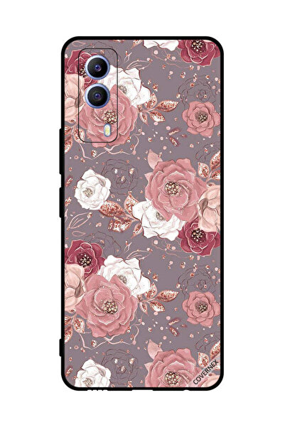 Covernex غطاء حماية لهاتف فيفو T1x بنقوش زهرية