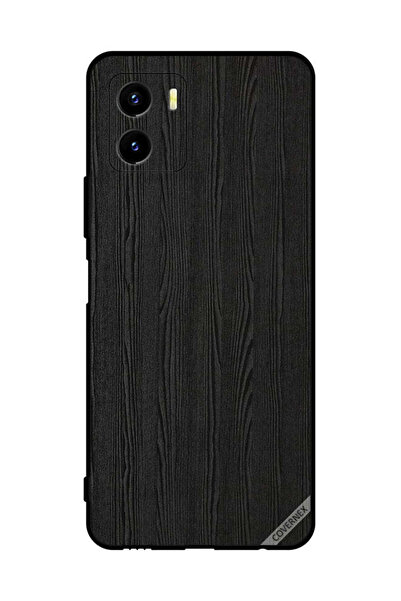 Covernex غطاء حماية لهاتف vivo Y15s بنمط خشبي