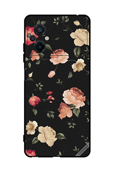 Covernex غطاء حماية لهاتف Xiaomi Poco M5 4G بخلفية فنية زهرية