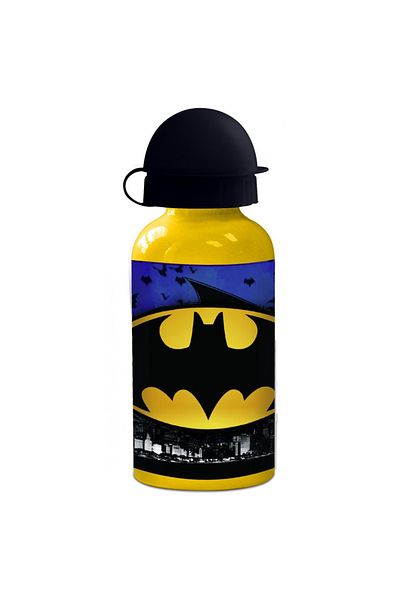 Batman Water bottle, for children, made of aluminum, BPA-free, multicolor, 400 ml, Batman