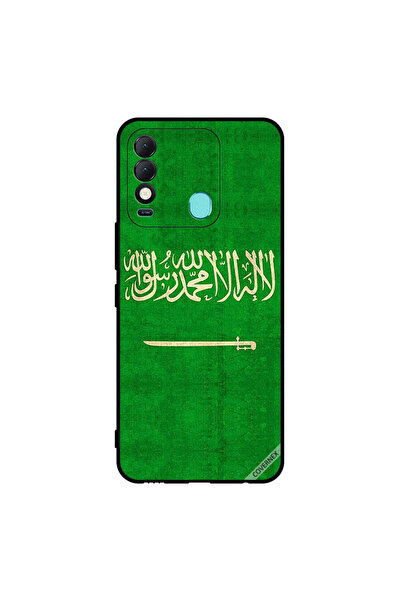 Covernex غطاء حماية لهاتف تكنو سبارك 8 - علم المملكة العربية السعودية - عتيق