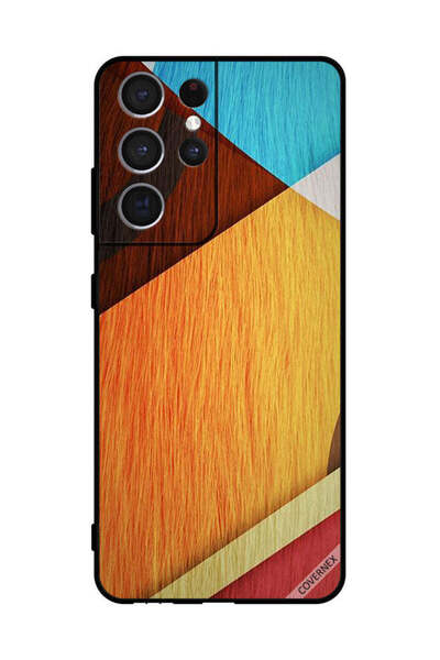 Covernex Protective Case Cover For Sumsung S21 Ultra 5G Wooden Texture