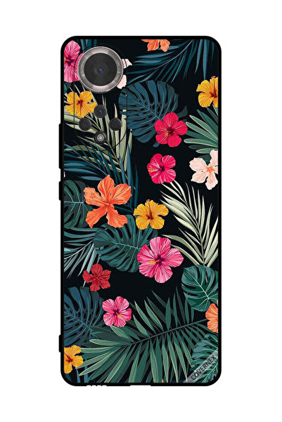 Covernex غطاء حماية لهاتف Honor 50 متعدد الألوان بنقشة زهور وريش