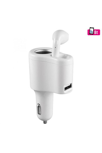 Home4U Căști Bluetooth cu încărcător auto SABT 31