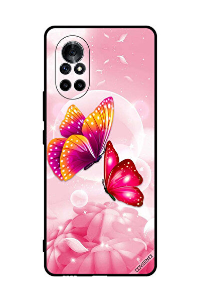 Covernex غطاء حماية لهاتف هواوي نوفا 8 بنقشة فراشات لطيفة