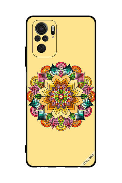 Covernex غطاء حماية لهاتف شاومي ريدمي نوت 10 إس 4 جي بنمط ماندالا دائري