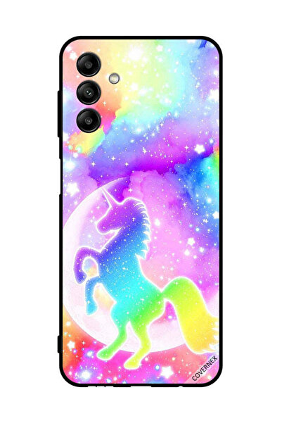 Covernex غطاء حماية لهاتف سامسونج جالاكسي A04s بتصميم وحيد القرن بألوان قوس قزح