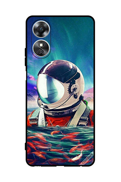Covernex غطاء حماية لهاتف Oppo A17 رائد فضاء في بحر الأسماك