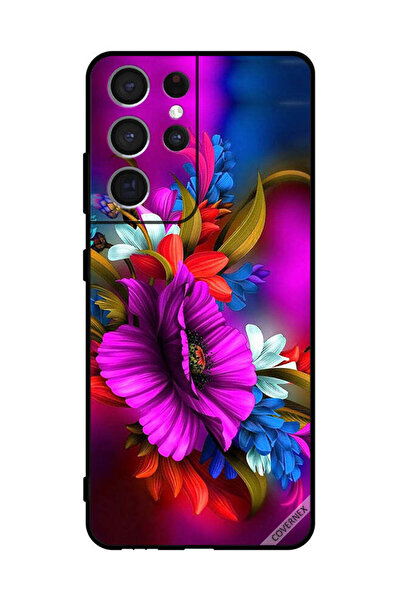 Covernex غطاء حماية لهاتف سامسونج S21 ألترا 5G HD زهور فنية