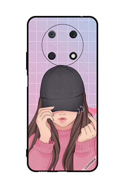 Covernex غطاء حماية لهاتف هواوي نوفا Y90 - فتاة ذات قبعة سناب لوف