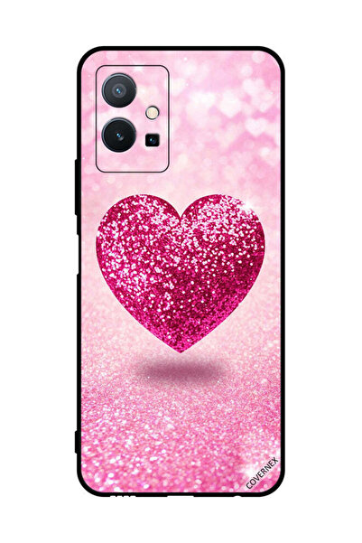Covernex غطاء حماية لهاتف فيفو T1 5G بتصميم قلب لامع ناعم