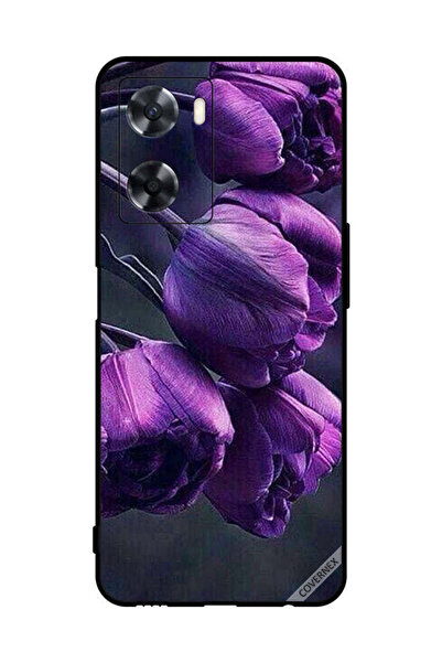 Covernex Protective Case Cover For Oppo A57s Dark Flowers