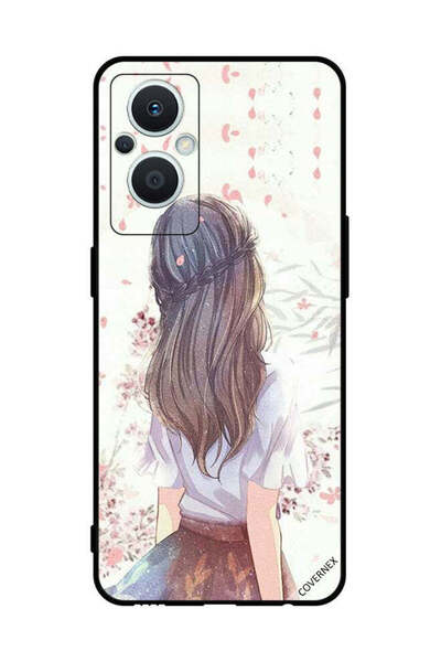 Covernex غطاء حماية لهاتف Oppo Reno 7 Z فتاة لطيفة في تفكير عميق