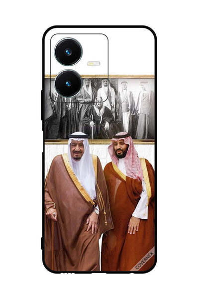 Covernex غطاء حماية لهاتف فيفو Y22s الملك سلمان ومحمد بن سلمان يتحدثان أثناء ...
