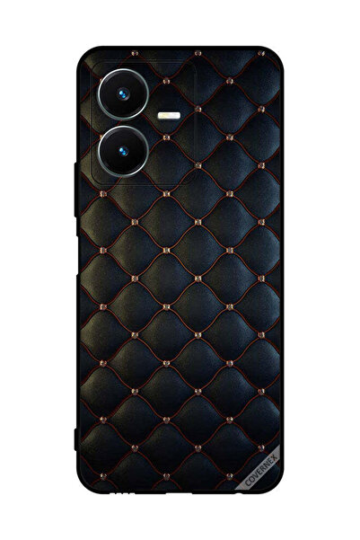 Covernex غطاء حماية لهاتف Vivo Y22s بنقشة طوابع على القماش