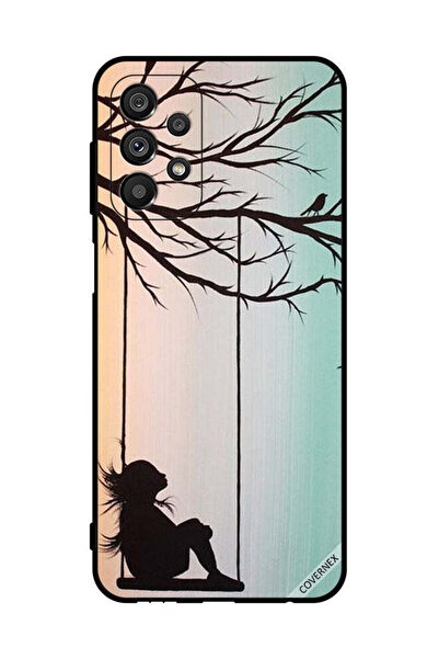 Covernex غطاء حماية لهاتف سامسونج جالاكسي A23 5G، رسمة فنية لفتاة صغيرة حزينة