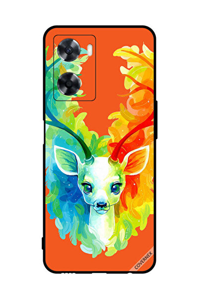 Covernex غطاء حماية لهاتف Oppo A77 4G - غزال ملون