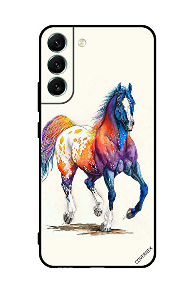 Covernex غطاء حماية لهاتف سامسونج S22+ 5G برسومات فنية لرسمة حصان