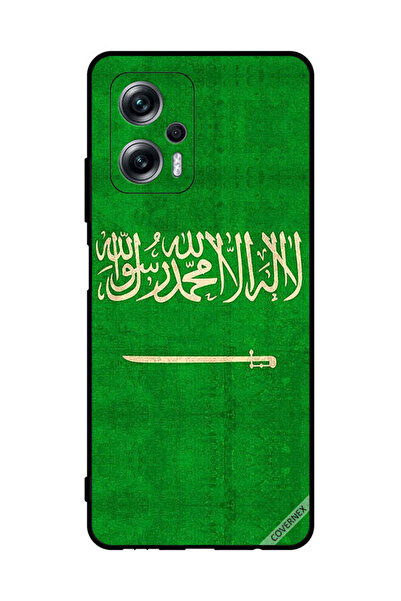 Covernex غطاء حماية لهاتف شاومي بوكو X4 GT مع علم المملكة العربية السعودية ال...
