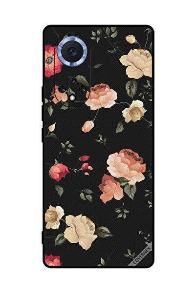 Covernex غطاء حماية لهاتف Honor 50 Pro بخلفية فنية زهرية