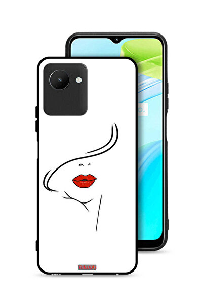 Tolwak غطاء حماية Realme C30s برسومات وجه فتاة