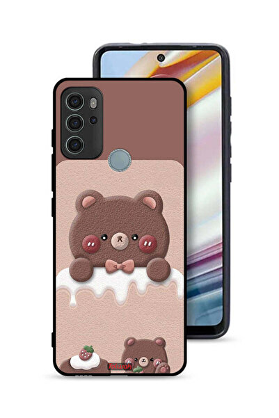 Tolwak غطاء حماية موتورولا موتو جي 60 إس بتصميم دب الفراولة