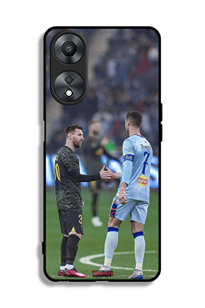 Tolwak غطاء حماية لهاتف Oppo A58 5G ميسي ورونالدو
