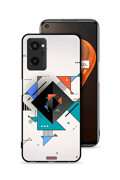 Tolwak غطاء حماية لهاتف Realme 9i 4G بأشكال مربعة ومثلثة ونمط تجريدي