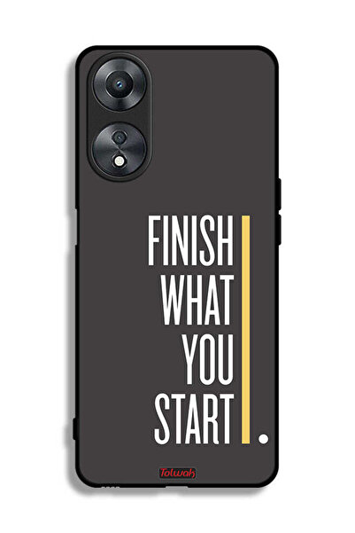 Tolwak Oppo A58 5G Protective Case Cover Finish What You Start